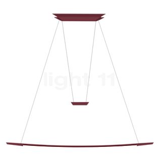 Oligo Lisgo Sky Lampada a sospensione LED rosso opaco - 140 cm