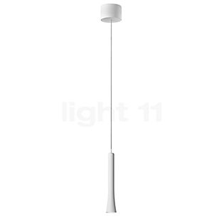 Oligo Rio, lámpara de suspensión 1 foco LED - altura ajustable de forma invisible blanco