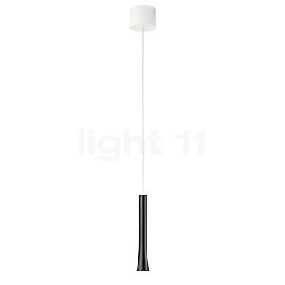Oligo Rio, lámpara de suspensión 1 foco LED - altura ajustable de forma invisible negro