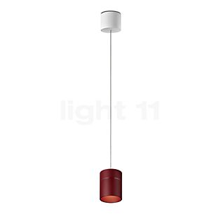 Oligo Tudor Pendant Light LED - invisibly height adjustable red matt - 14 cm