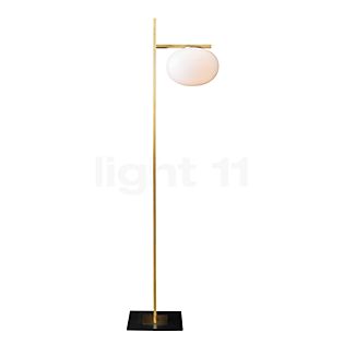 Oluce Alba Floor Lamp braas/opal glass glossy