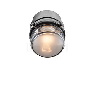 Oluce Fresnel, lámpara de pared Outdoor LED gris