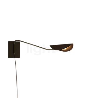 Oluce Plume, lámpara de pared bronce - 80 cm
