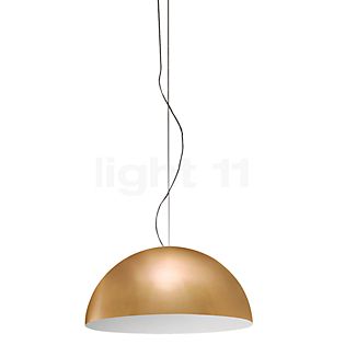 Oluce Sonora, lámpara de suspensión metal - dorado - ø50 cm