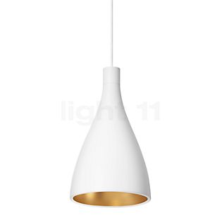 Pablo Designs Swell, lámpara de suspensión LED blanco/latón - ø20 cm , artículo en fin de serie