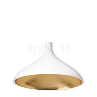 Pablo Designs Swell, lámpara de suspensión LED blanco/latón - ø41 cm , artículo en fin de serie