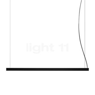 Panzeri Brooklyn Line, lámpara de suspensión LED negro, 152 cm
