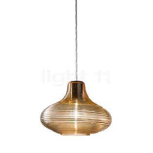 Panzeri Emma Hanglamp plafondkapje zwart/glas brons