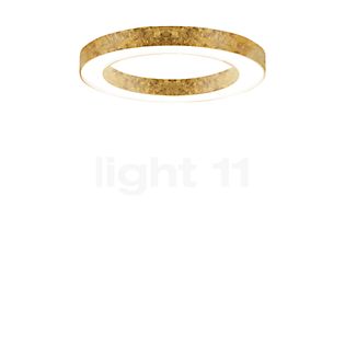 Panzeri Silver Ring Plafonnier LED doré, 78 cm