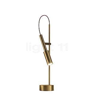 Panzeri Tubino Plus, lámpara de sobremesa LED bronce