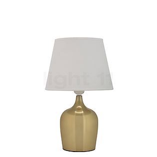 Pauleen Golden Glamour lámpara de sobremesa dorado/blanco