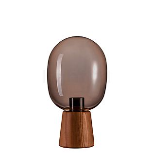 Pauleen Mystical Gleam Table Lamp wood/smoked glass , Warehouse sale, as new, original packaging