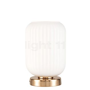 Pauleen Noble Purity, lámpara de sobremesa blanco/oro champán