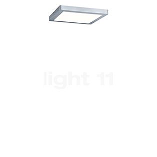 Paulmann Atria Plafonnier LED carré chrome mat, 22 x 22 cm