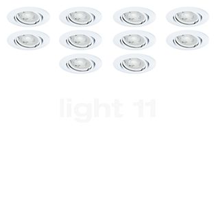 Paulmann Base Plafondinbouwlamp wit - set van 10 , Magazijnuitverkoop, nieuwe, originele verpakking