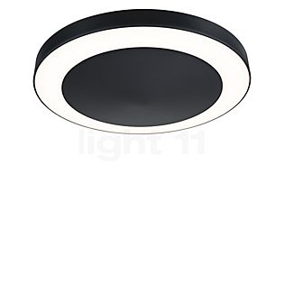 Paulmann Circula, lámpara de techo LED con detector de movimiento negro