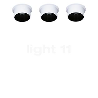 Paulmann Gil Plafondinbouwlamp LED wit mat/zwart mat, Set van 3 , uitloopartikelen