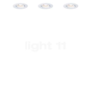 Paulmann Nova Mini Loftindbygningslampe LED swivelling hvid mat - sæt med 3