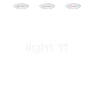 Paulmann Nova Mini, plafón empotrable LED fijo blanco mate - set de 3