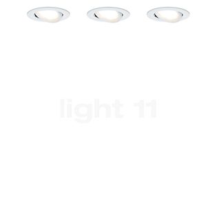 Paulmann Nova Plus Plafonnier encastré LED blanc mat, Lot de 3, IP23 , Vente d'entrepôt, neuf, emballage d'origine