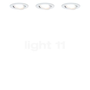 Paulmann Nova Plus Plafonnier encastré LED blanc mat, Lot de 3, IP65 , Vente d'entrepôt, neuf, emballage d'origine
