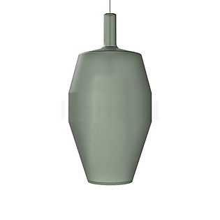 Penta MoM, lámpara de suspensión negro/verde - 20 x 40 cm