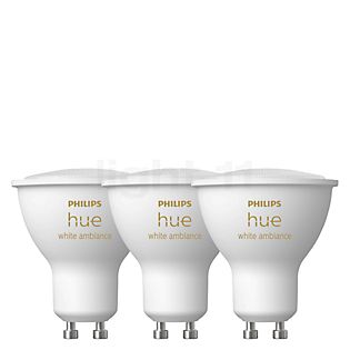 Philips Hue White Ambiance GU10 LED lot de 3 mat , fin de série