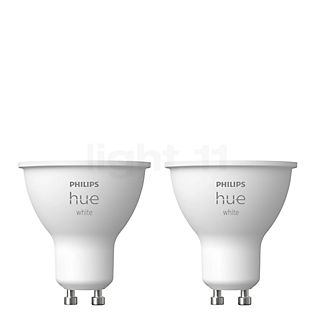 Philips Hue White GU10 LED lot de 2 mat , fin de série