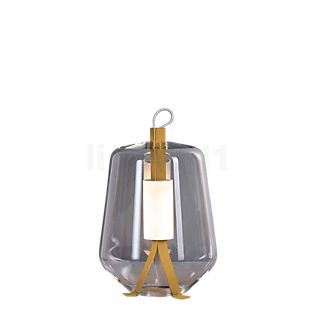 Prandina Luisa Lampe de table LED laiton/translucide clair - 20 cm , fin de série