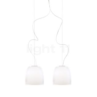 Prandina Notte Hanglamp 2-lichts wit - 30 cm , uitloopartikelen