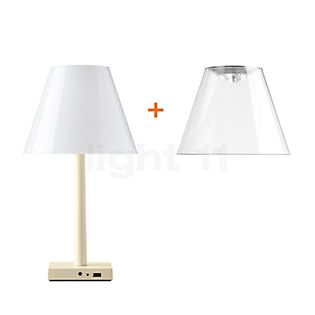 Rotaliana Dina+ LED bronze, incl. 2 lampshades