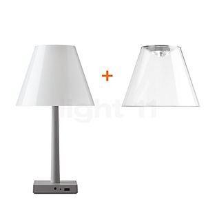 Rotaliana Dina+ LED graphite, incl. 2 lampshades