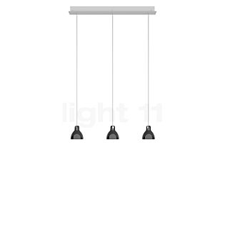 Rotaliana Luxy Hanglamp 3-lichts wit/zwart glanzend