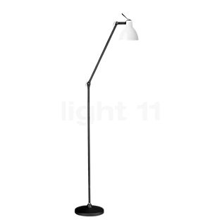 Rotaliana Luxy Lampadaire noir/blanc brillant - avec bras