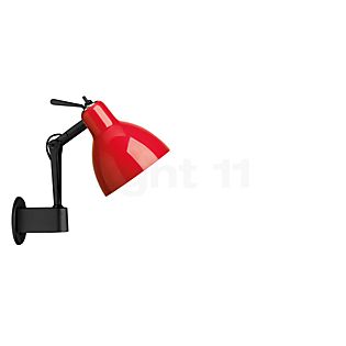 Rotaliana Luxy W0, lámpara de pared negro/rojo