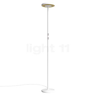 Rotaliana Sol F1 Lampadaire halogène LED blanc/grille doré - 2.700 K