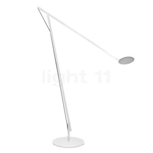Rotaliana String XL, lámpara de pie LED blanco/plateado
