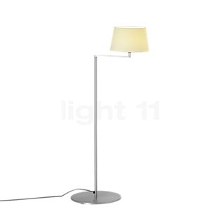 Santa & Cole Americana Floor Lamp nickel/white linen