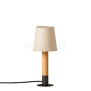 Santa & Cole Básica Mínima, lámpara de sobremesa pergamino/bronce