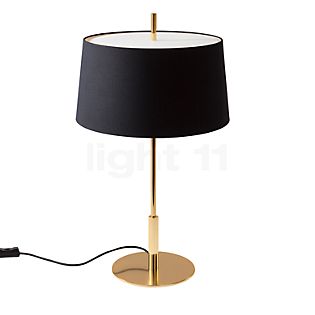 Santa & Cole Diana Table Lamp brass/black linen