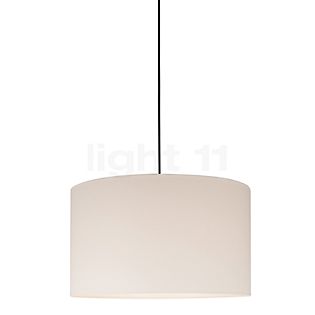 Santa & Cole Sísísí Cilíndricas Pendant Light linen - ceiling rose black/cable black - 45 cm