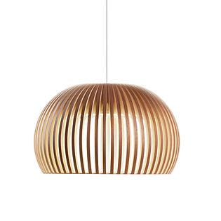 Secto Design Atto 5000 Pendant Light LED walnuss, veneered/textile cable white