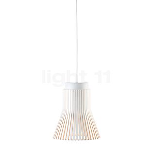 Secto Design Petite 4600, lámpara de suspensión blanco, laminado/ cable textil blanco