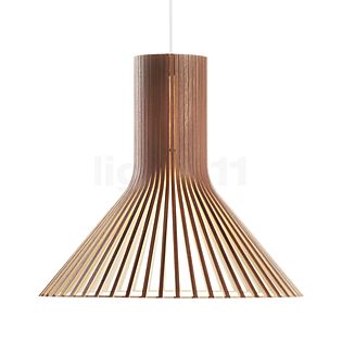 Secto Design Puncto 4203 Pendant Light walnuss, veneered/textile cable white