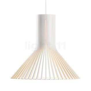 Secto Design Puncto 4203, lámpara de suspensión blanco, laminado/cable textil blanco