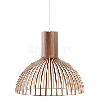 Secto Design Victo 4250 Pendant Light walnut - veneered/ textile cable white