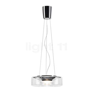 Serien Lighting Curling Lampada a sospensione LED vetro - L - diffusore esterno traslucido chiaro/diffusore interno cilindrico - 2.700 K