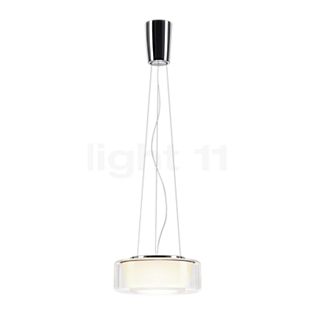 Serien Lighting Curling Lampada a sospensione LED vetro - M - diffusore esterno traslucido chiaro/diffusore interno conico - 2.700 K