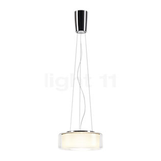 Serien Lighting Curling M Hanglamp LED glaslampenkap helder/reflector cilindrisch opaal