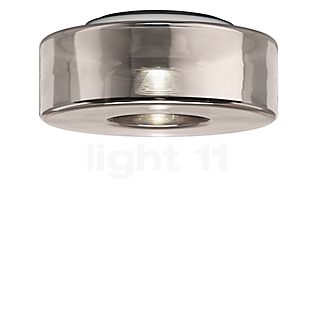 Serien Lighting Curling Plafondlamp LED glas - M - externe diffusor zilver/zonder binnenste diffusor - dim to warm